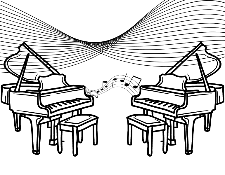 Gesetz der Resonanz am Beispiel von 2 Pianos